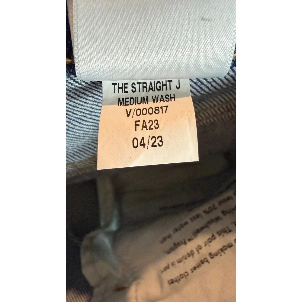 Banana Republic The Straight J Medium Wash Denim‎ Jeans Womens Size 33 - Picture 6 of 7